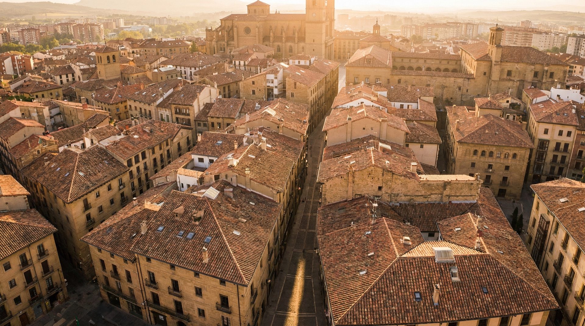 Panoramic view of Pamplona